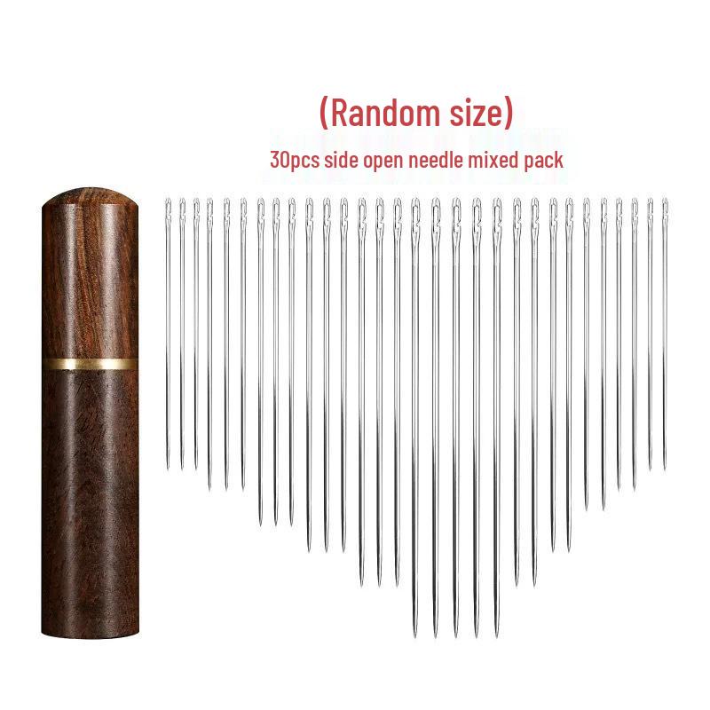 Vintage Style Sewing Needles: Household Steel Needles Set for Clothes, Quilts, Large-Eye & Fine Needles.