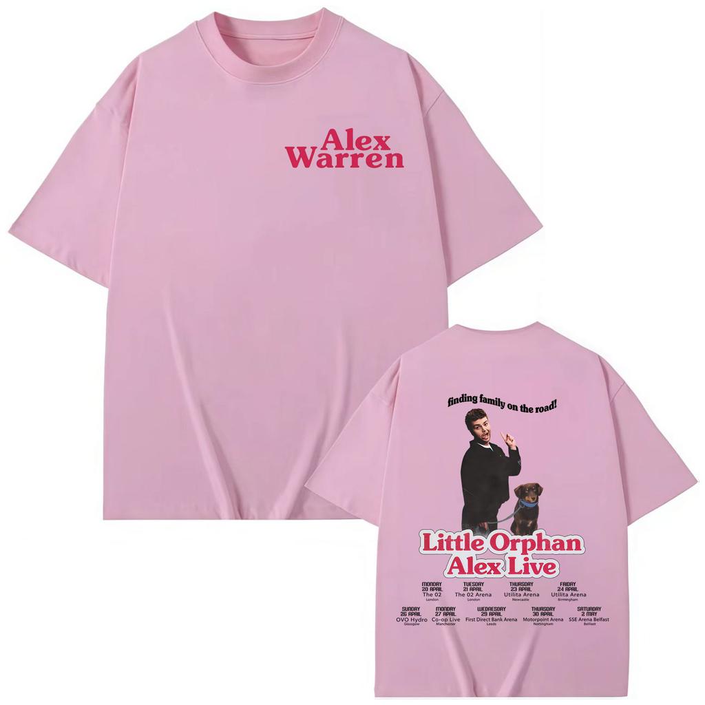 Singer Alex Warren Tour T-shirt Men's Women's High Quality Fashion Short Sleeve T-shirts Summer Cotton T Shirt