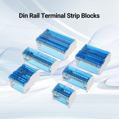 Klemmenblok Aansluitdoos 2 Niveaus Enkelfasig Aansluitkoffer 207 Klemmenverdeelkast Din-rail Klemmenkoffer