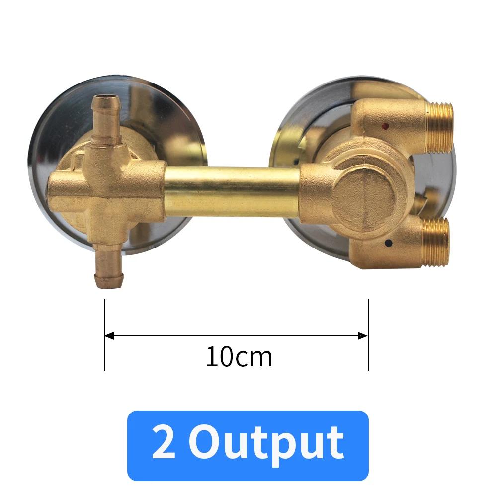 

Thermostatic Shower Faucets 2/3/4 Outlet 10cm /12.5cm Intubation Brass Mixing Valve Tap Temperature Mixer Control Bathroom