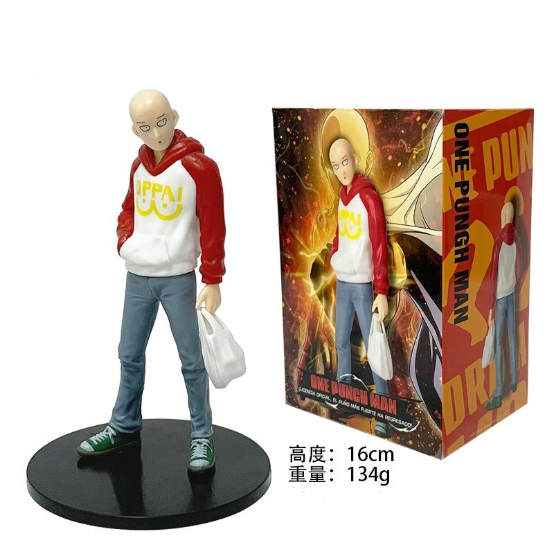 Figure di One Punch Man Anime Saitama Genos Garou Action Figure Giocattolo da Collezione Ornamenti Bambola Regali