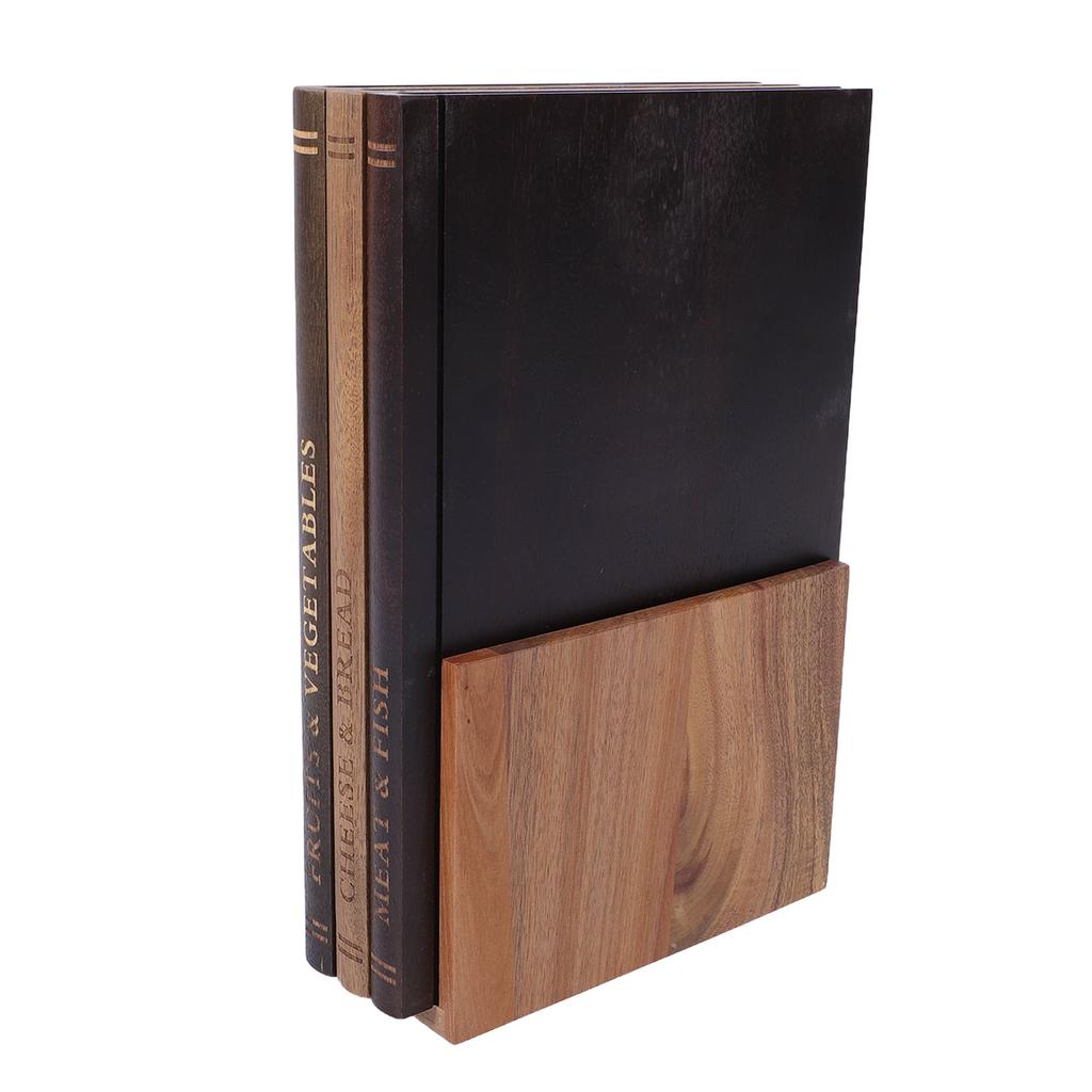 Set di 3 Taglieri a Forma di Libro in Legno Decorativi per Cucina con Supporto per Frutta Verdura Pane