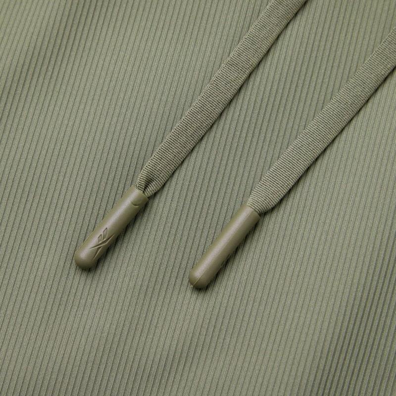 Reebok Solid Color Sun Protection Breathable Straight Leg Knitted Sports Pants Women bottoms Green 23RCS612WGL4