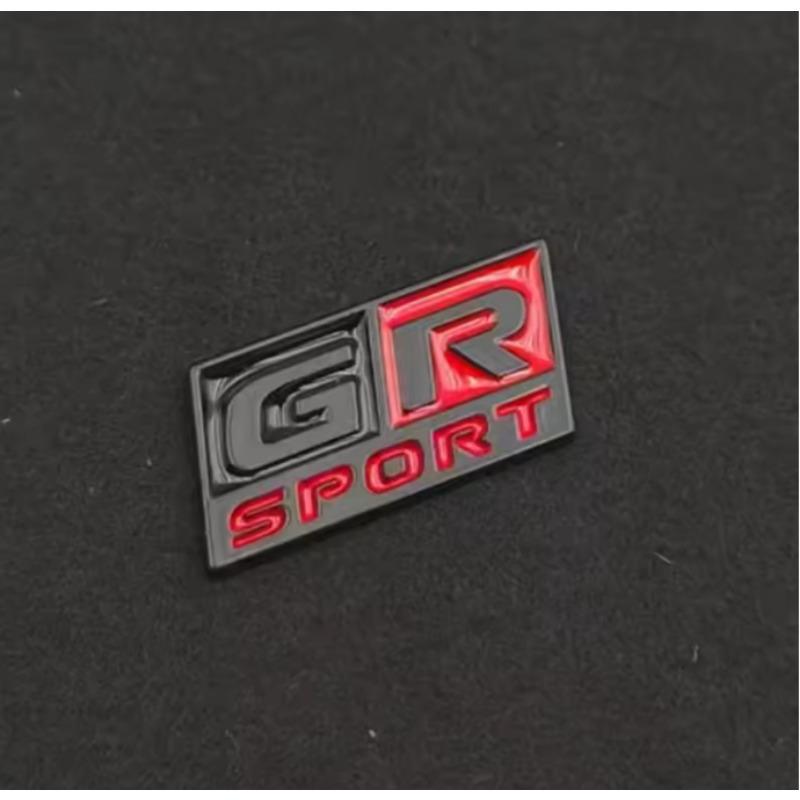 1Pc 3D Metal Logo G R Sport Steering Wheel Badge Car Emblem Sticker For G R Sport  Hiace Estima Hilux Rav4 Supra Camry Crown CHR Avalon
