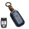 Leather 3 4 Button Car Remote Key Case Cover For Kia Sportage Cerato Optima K2 K3 K4 K5 Rio Picanto K2 Soul Sorento Ski Sedona