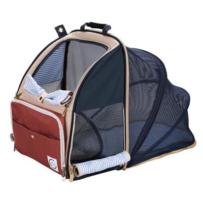 WinSun Cat Carrier Expandable Pet Carrier for Small and Medium Dogs and Portable Pet Carrier with Spacious Ideal for Road Vet Public and Backpack,