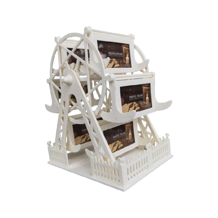 

Personalize Rotating Windmills Ferris Wheel Picture Frame Antique Photo Frame Desk Table Top Decors Christmas Gift белый