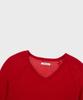 Alkialka V-Neck Frill Knit (Red)