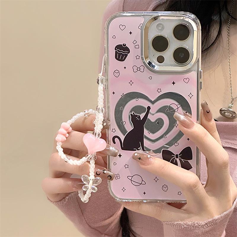 Zhitai Apple iPhone Case: 16 Pro Max iPhone 15/14 Bracelet Mirror 12 Protective Cover