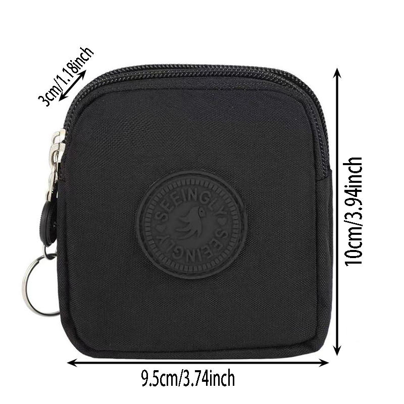 Travel Coin Purse Quilted ID Holder Key Coin Purse Multifunctional Card Hold Portable Waterproof  Purse for Daily Use