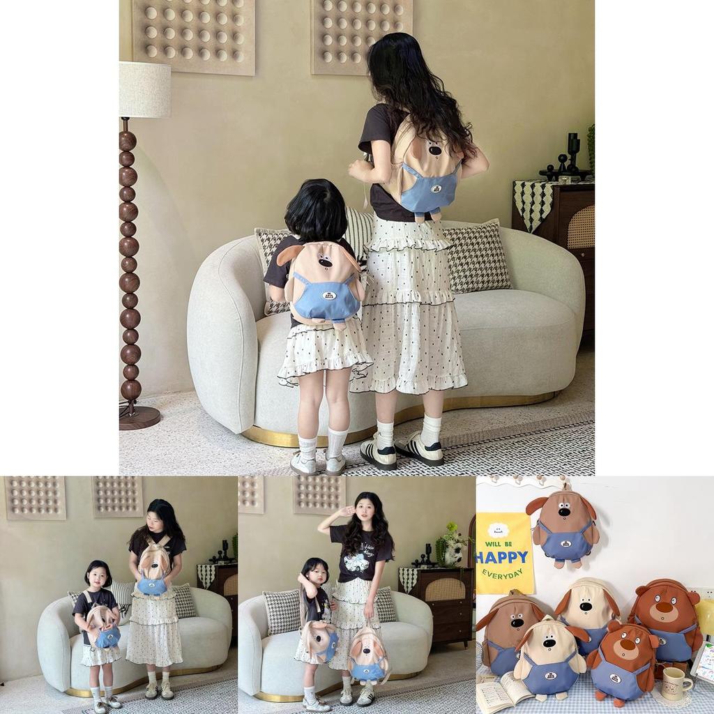 Adorable Cartoon Dog Backpack For Kids With Breathable Nylon Design Perfect For School