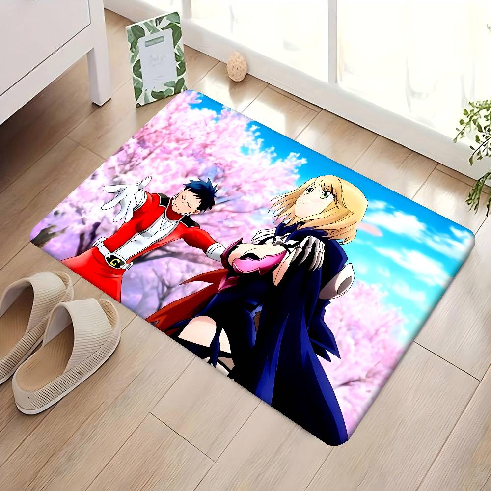 K-Koi W-Wa Sekai Seifuku No Ato Felpudo Rectangular Antideslizante para Hogar Suave Alfombrilla de Baño Puerta Delantera Interior Exterior Alfombrilla Decorativa para Hotel
