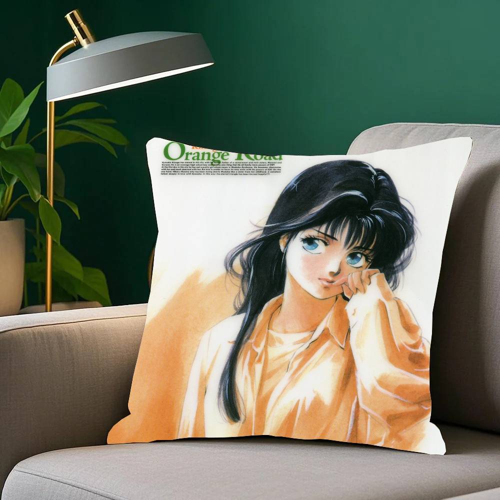 ANIME K-Kimagure Orange Road Pillow Case Home Decor Throw For Sofa Bed Car Room Decor Gift Idea