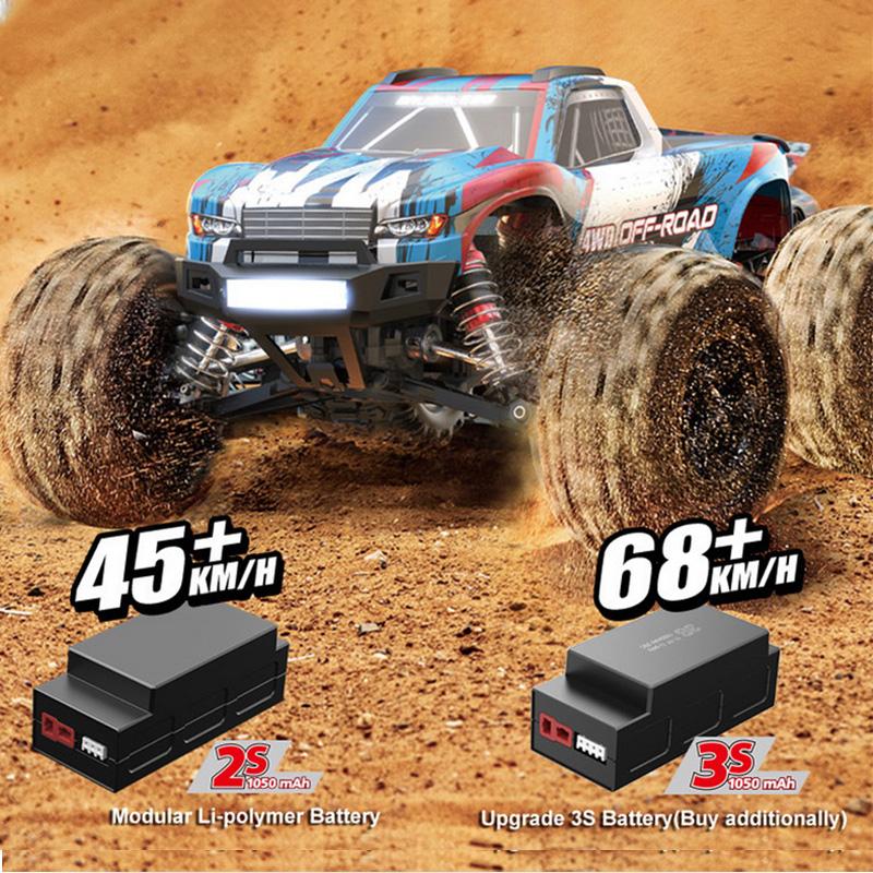 MJX 16208/16209/16210 RC Car 2.4G 4WD Remote Control Off-Road Vehicle Brushless High-Speed Racing Climbing Crawler 2S 3S Battery