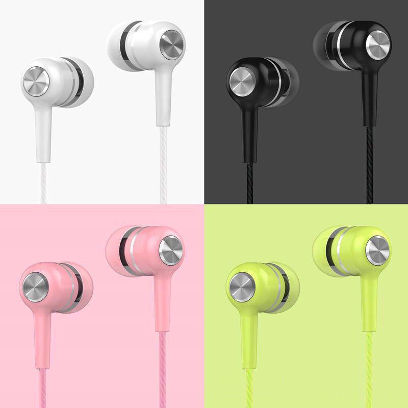 3.5 Wired Headphones 3.5mm Sport Earbuds with Bass Phone Earphones Bass Stereo Headset with Mic volume control Music Earphones