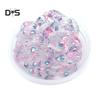 Clear Crystal Slime Multicolor Beads Fluffy Soft Clay Decompression Kids Toy
