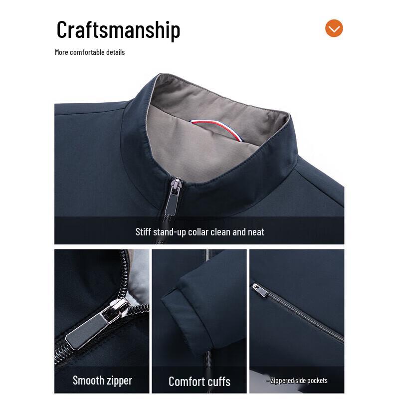 ROMON Men's Stand Collar Padded Jacket