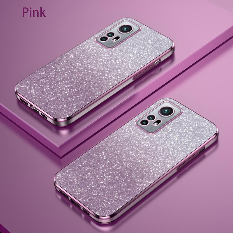 For Xiaomi 12 Case Bling Luxury Electroplate Glitter Phone Case For xiaomi 12 lite 12 Pro Shockproof Soft Bumper Clear Cover