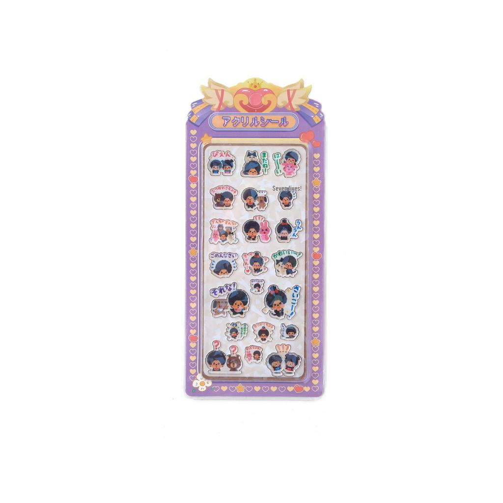 3D Acrylic Cartoon Princess Scene Stickers for Kids - Creative Decorative Stick-On Fun