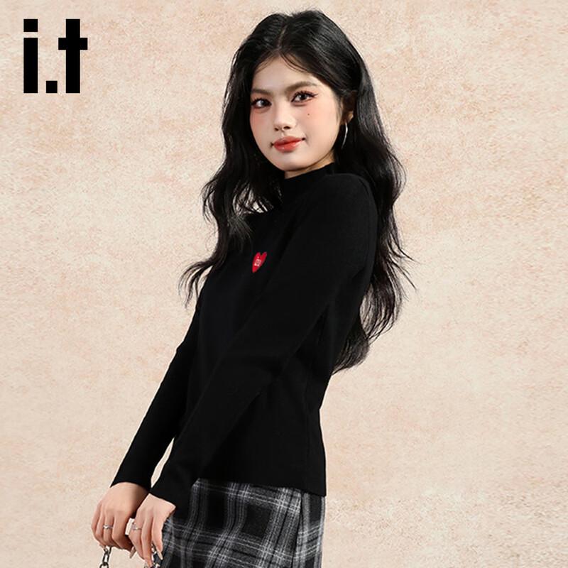Izzue it Women's Long-Sleeve Mock Neck Pullover Knit Top