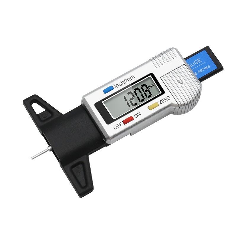 Tire Tread Depth Gauge, Measuring Ruler, Tire Tread Gauge, Travel Mark Card Ruler, Electronic Digital Display Scale