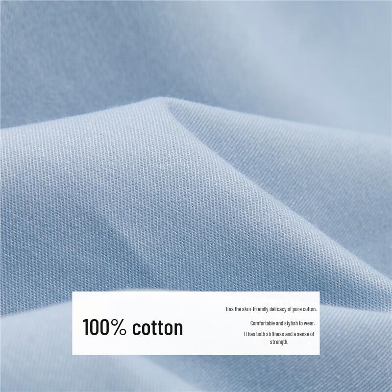 Giordano Women's Pure Cotton Stand-Up Collar Mid-Sleeve Shirt