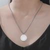 Guardian Angel Coin Pendant Necklace Stainless Steel Engraved Christian Catholic Protective Amulet Medal Jewelry For Men Women