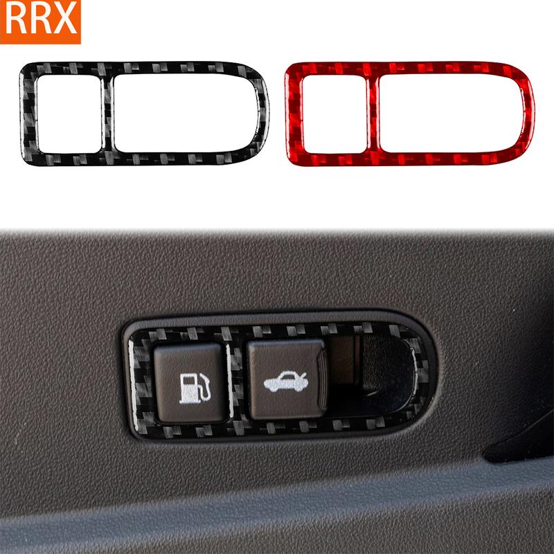 For Hyundai Genesis Coupe 2010-2016 Real Carbon Fiber Stickers Boot Release Switch Frame Car Accessories Interior Decorative