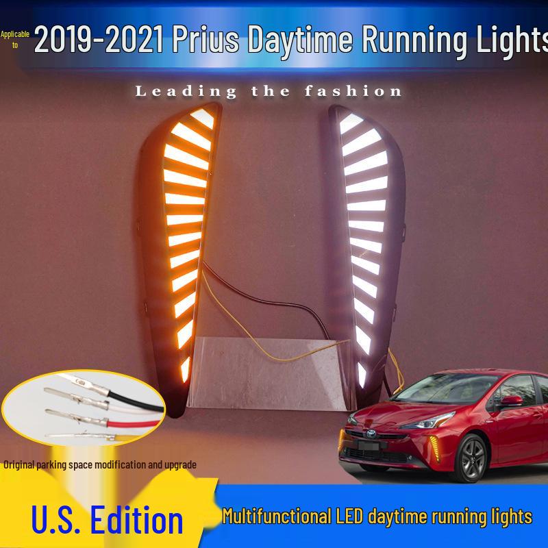 LED Front Fog Lights for 2019-2021 Toyota Prius 40 Series - Daytime Running Lights Modification
