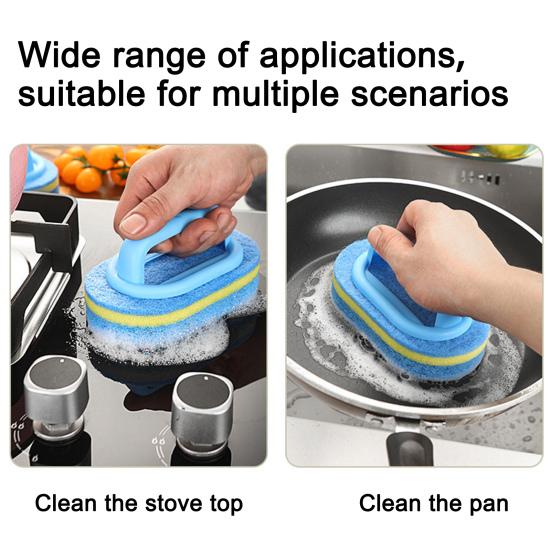 Tub Cleaning Brush Ergonomic Handle Scrubber Shower Stalls Stiff Bristle Cleaning Kitchen Sinks Window Frames Cleaning