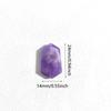 1pc Faceted Hexagon Natural Stone Pendant Rose Quartz Amethyst Tiger Eye Stone Charms for DIY Jewelry Accessories
