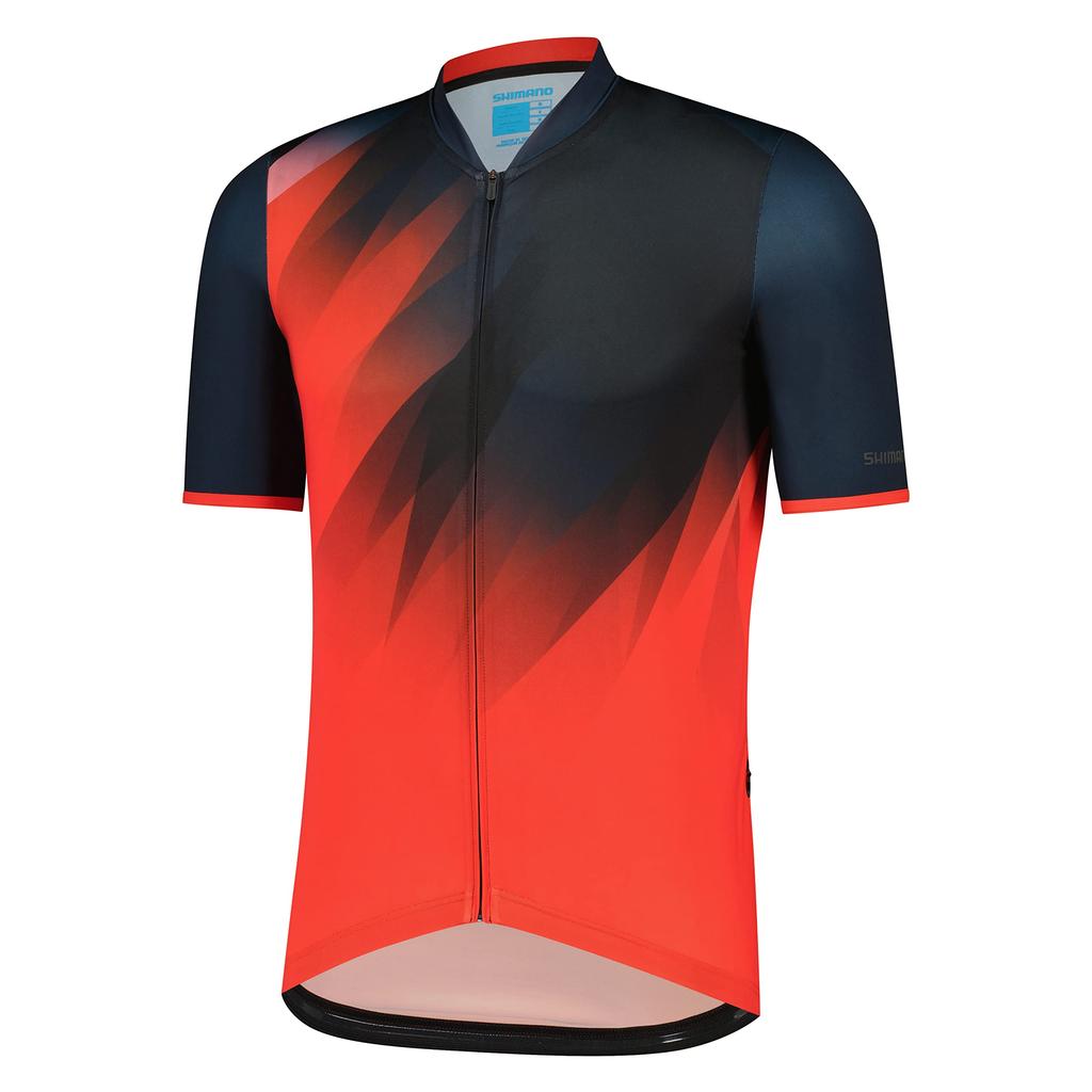 SHIMANO Cycling Jersey KITA Zip Jersey 2023 Model Red S Recommended (European Size) Height 167-173cm