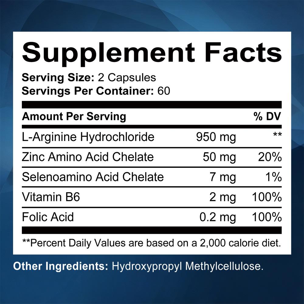 Suplemento de Vitaminas y Minerales, Con Quelato de Aminoácido de Zinc, 120 Cápsulas Por Botella