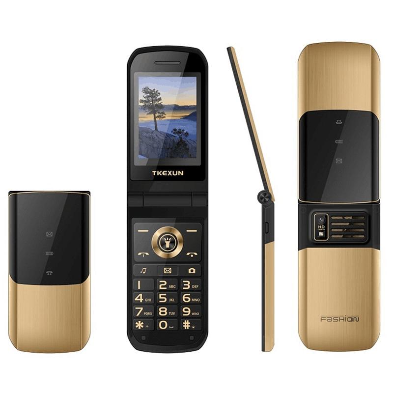 YEEMI NK2720 2G Flip Phone 2.6inches Screen 3800mAh Flashlight FM Recorder Camera Dual SIM Button Phone