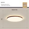 LED-Dimmbare Deckenleuchte in Walnuss-Finish