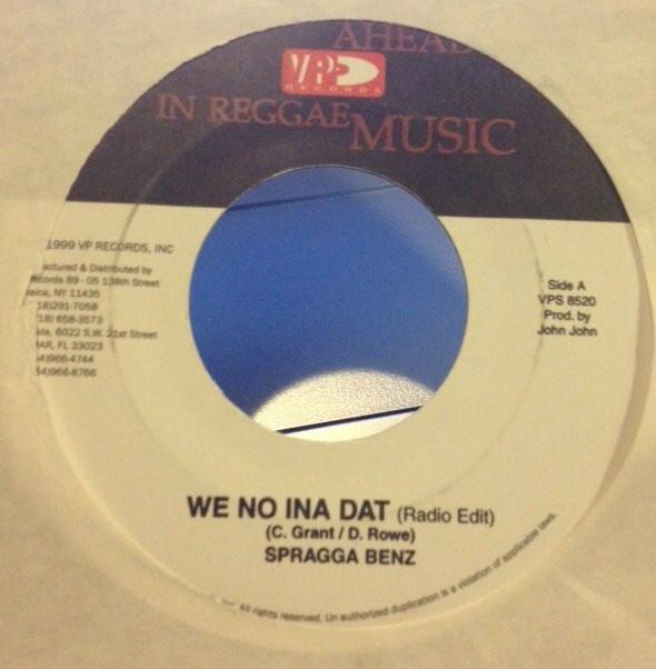 

7inch Record SPRAGGA BENZ - We No Ina Dat VPS8520 VP Records 1999 US Reggae, Ska & Dub Used