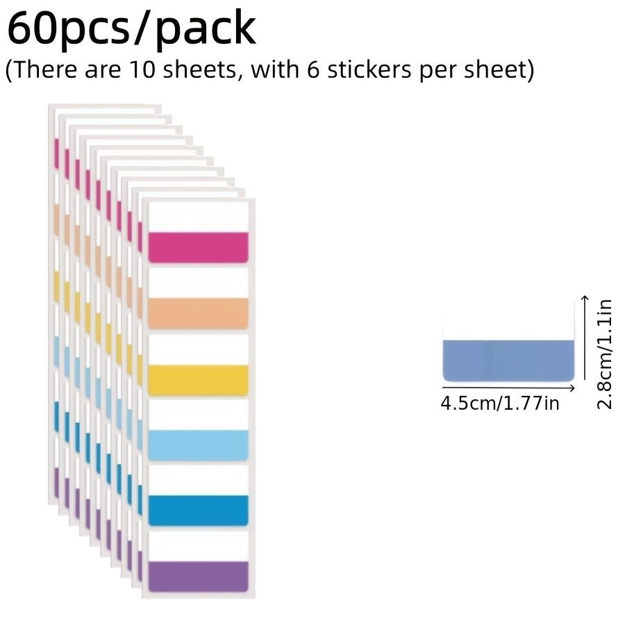 Наклейки-индексы для тетрадей на кольцах закладки цветные удобные наклейки офисные наклейки для классификации документов