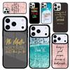 Capa Case for iPhone 17 Air 16 Pro Max 15 Plus 11 13 Mini 14 12 Back Phone Cover Famous Motivational Life Quote