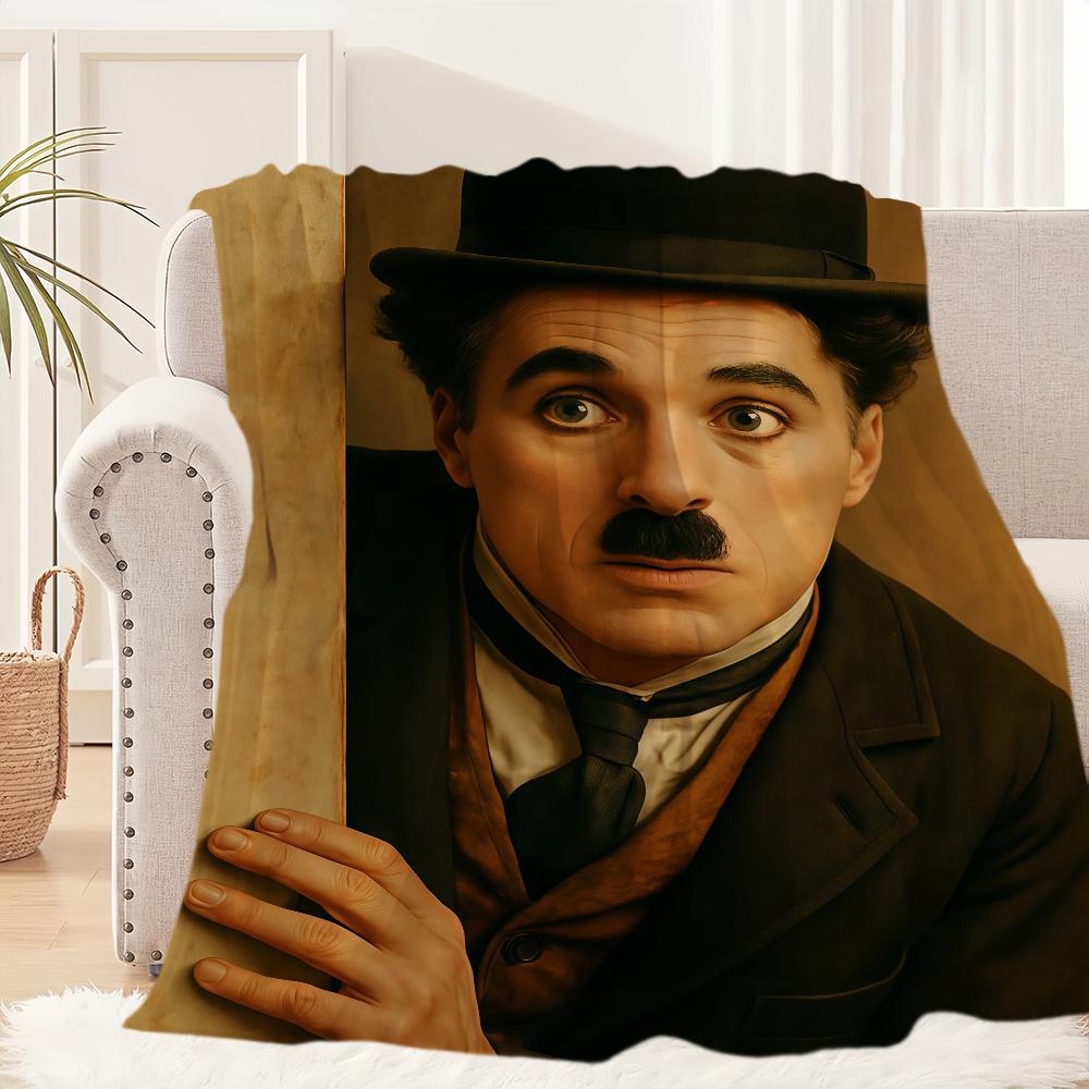 

Actor C-Charlie C-Chaplin Blanket Blanket for Couch Sofa Travel Home Picni Flannel Blanket birthday gift Warm Comfortable 40x50in