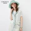 Kemeng Boka Women's Short Sleeve Knit T-shirt