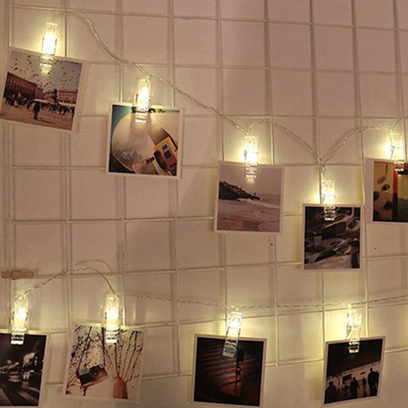 Photo Clip LED String lights Christmas Party Wedding Home Decoration Fairy lights Battery