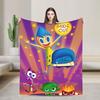 Inside Out 2 Cartoon  Blanket  Travel Office Flannel Throw Blanket For Outdoor Super Warm Custom Quality Bedspread