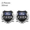 3D Metal Car Tail Sticker Side Door Window Emblem Decal For Ford Fiesta Mk2 Focus Escort Mustang Kuga F150 F250 Exterior Styling