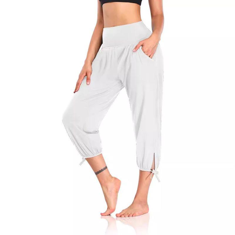 Fashion Personality Punk Elegant Women's Yoga Pants Loose Comfort and Casual Cropped Pants Knitting Jogger Pants