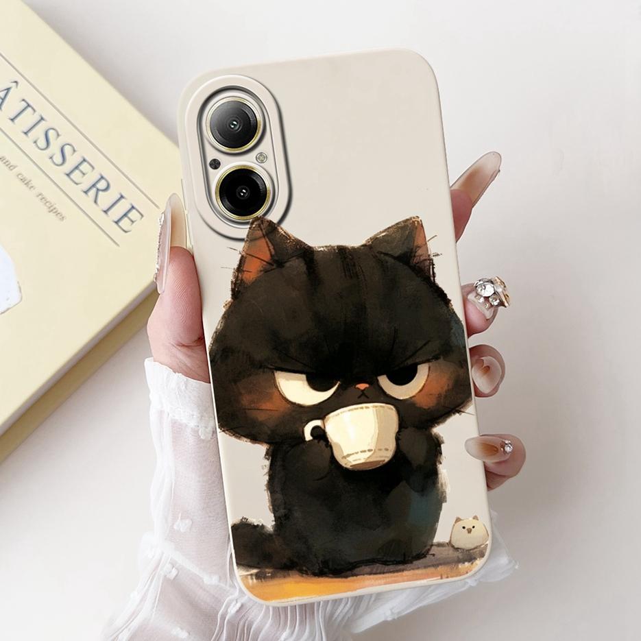 For Realme C67 4G Case RMX3890 Cute Panda Cartoon Cover Anti-Drop Phone Case For Realme C67 RealmeC67 4G Back Covers Soft Fundas