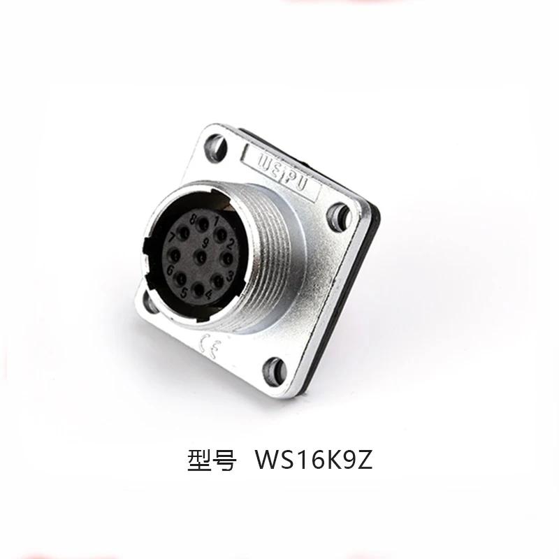 WEIPU WS16 TQ+Z M16 Aviator Electrical Waterproof Connector Industrial 2 3 4 5 7 9 10 Pin Led Strip Panel Mount Powercom Adapter