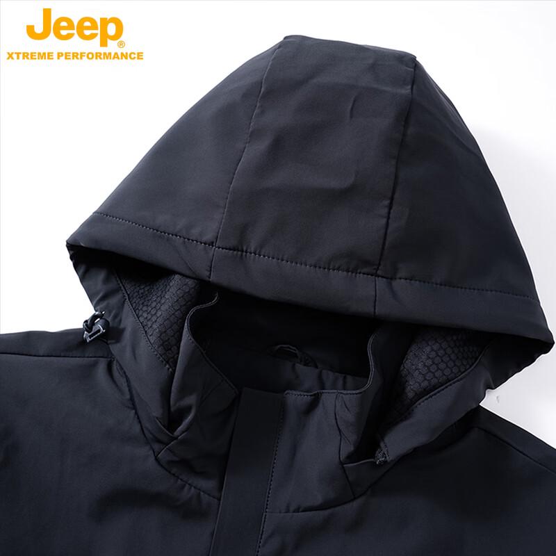 JEEP Unisex Hooded Outdoor Windproof & Waterproof Jacket