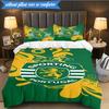 Set Biancheria da Letto 3 Pezzi Emblema Cresta Sporting Cp Stampa 2D (Include 1 Copripiumino + 2 Federe Senza Imbottitura), Decorazione camera da letto, Regalo ventilatore