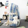 Five-piece Bag Girl Student Plaid Backpack For Junior High School Students