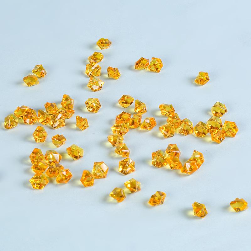 150 PCS Fake Diamonds Plastic Ice Cubes Acrylic Clear Ice Rock Diamond Crystals Fake Ice Cubes Gems